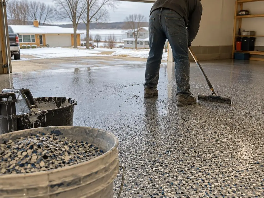Epoxy Flake Floors in Janesville, WI