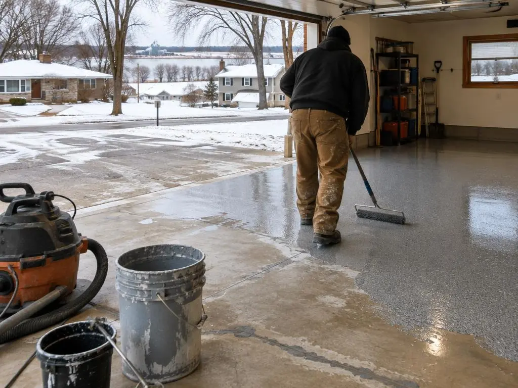 Garage Floor Epoxy in Janesville, WI