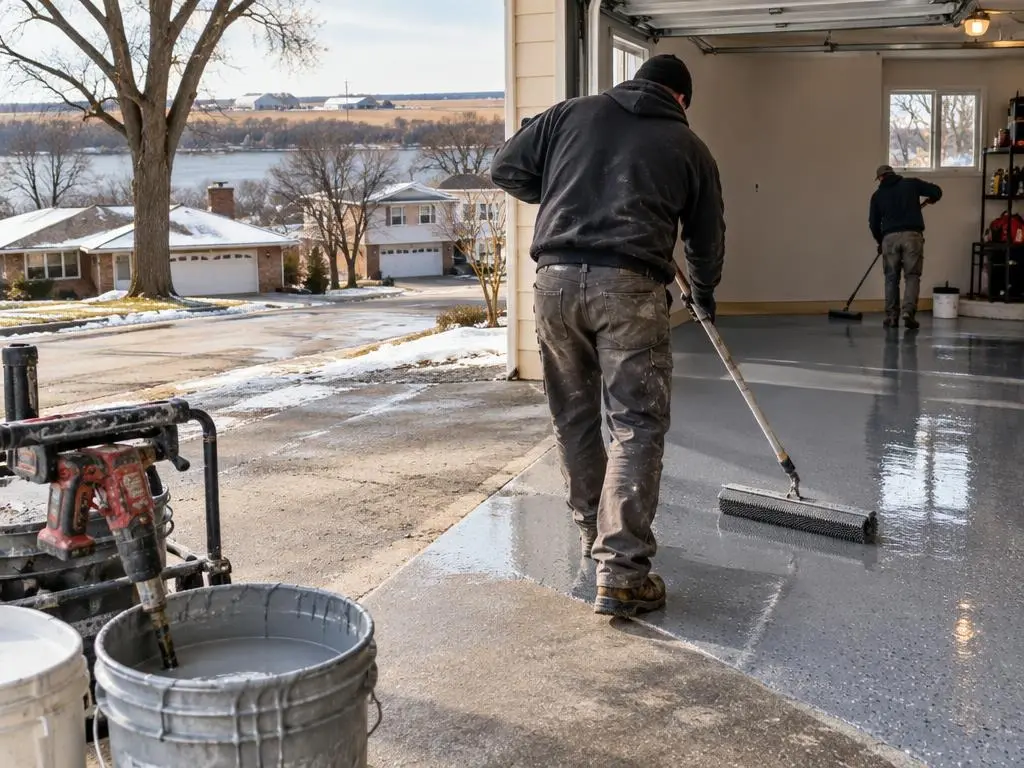 Polyaspartic Floor Coating in Janesville, WI